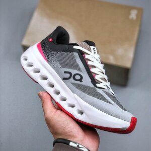 Gray & Black Sneakers On Running Cloudsurfer Next